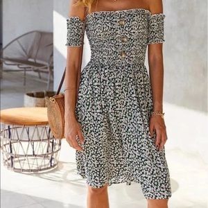Off the shoulder floral dress